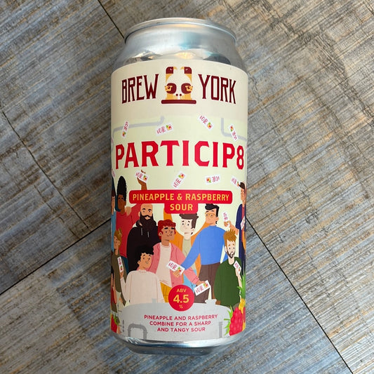 Brew York - PARTICIP8 (Pineapple & Raspberry Sour)