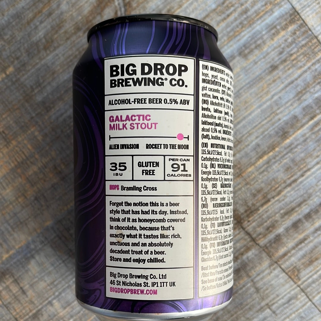 Big Drop Brewing - Galactic Milk Stout (Non-Alcoholic - Porter/Stout)