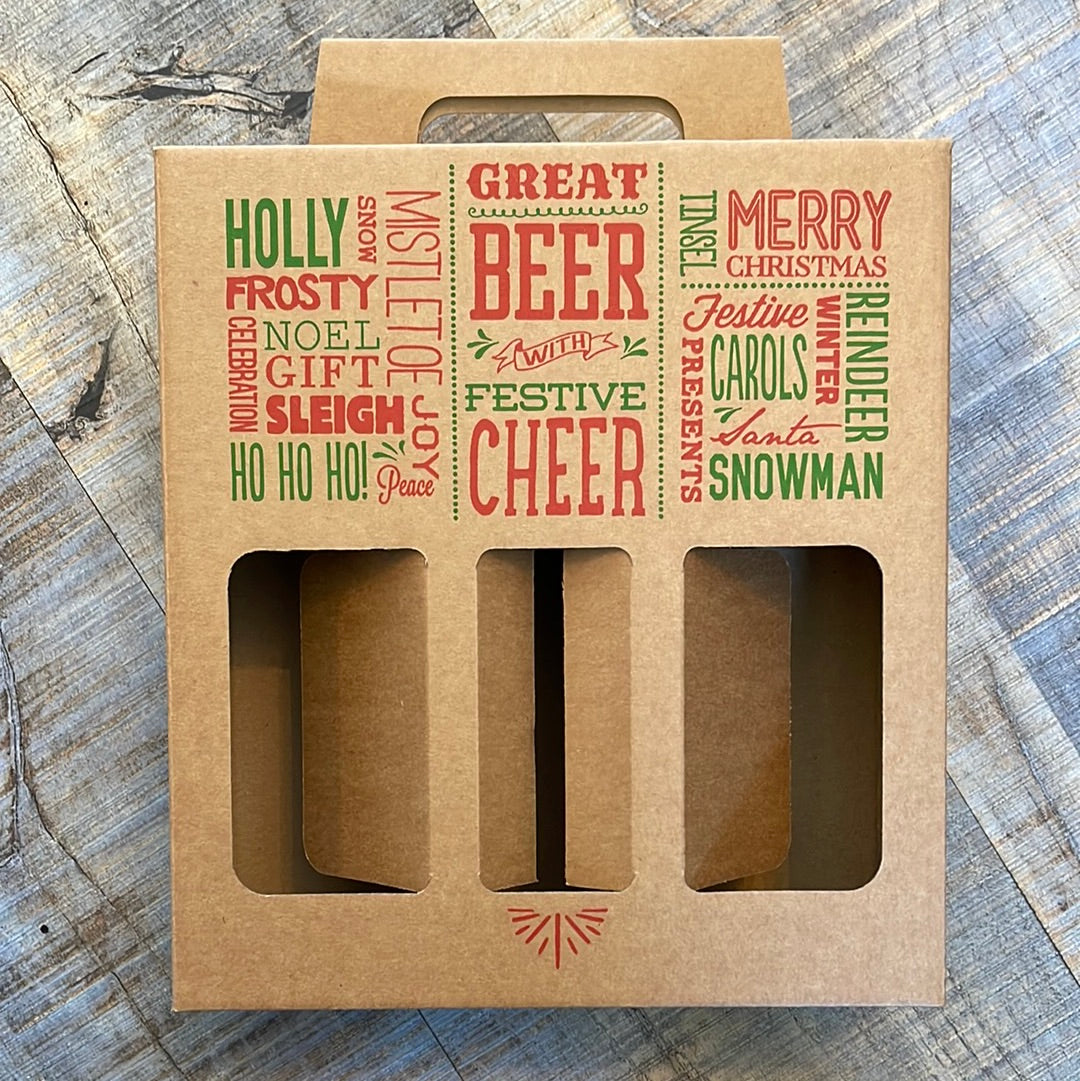 Christmas 3 Bottle/Can Gift Box